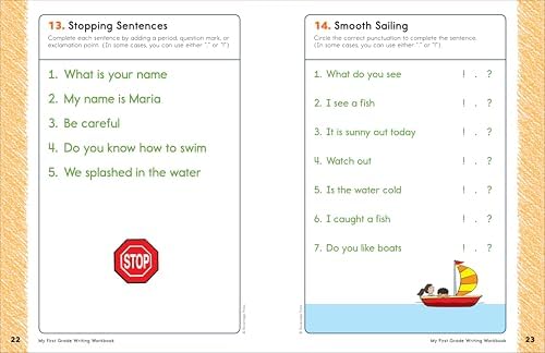 My First Grade Writing Workbook: 101 Games and Activities to Support First Grade Writing Skills by Kelly Malloy MS