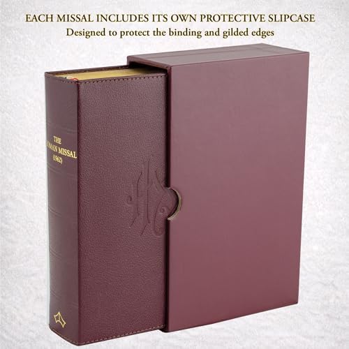Daily Roman Missal 1962, [English and Latin Edition, Burgundy flexible cover] by Roman Catholic Church