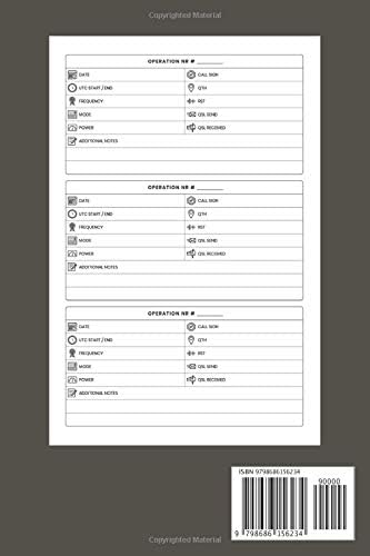 Ham radio logbook: Logbook for amateur radio operators|Amateur radio operator station log book |ham radio gifts for men|ham radio log sheet|amateur ... notebook|gifts for ham radio operators by Charlie Harmon