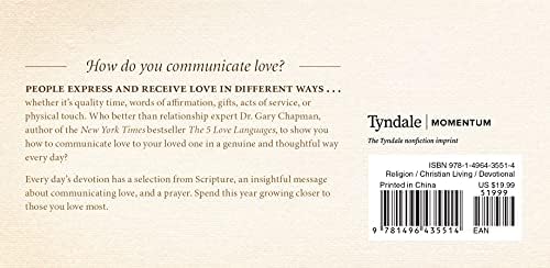 The One Year Love Language Minute Devotional: A 365-Day Daily Devotional for Christian Couples by Gary Chapman