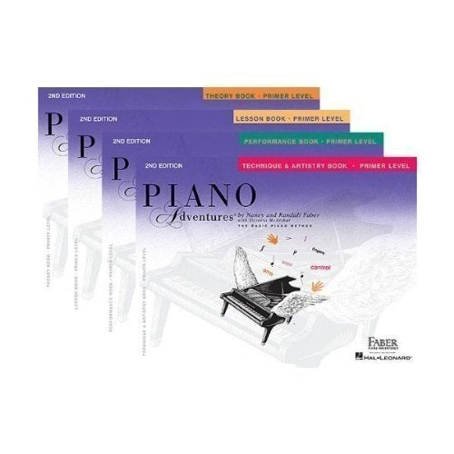 Faber Piano Adventures Primer Level Learning Library Pack - Lesson, Theory, Performance, and Technique & Artistry Books by Format: Paperback