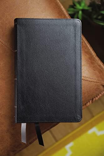NIV, Thompson Chain-Reference Bible, Handy Size, European Bonded Leather, Black, Thumb Indexed, Red Letter, Comfort Print by Zondervan