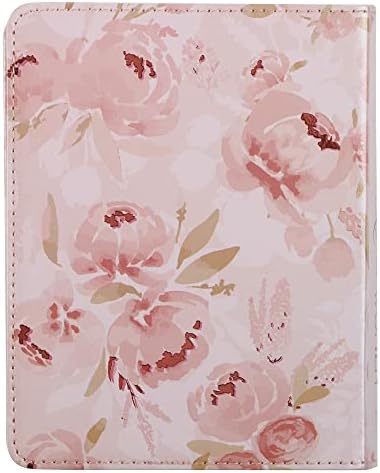 Daily Prayers for Women Devotional, Pink Floral Faux Leather Flexcover by Amy E Mason