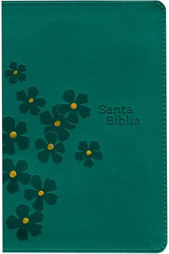 Biblia compacta NTV, letra gigante con Filament (SentiPiel, Turquesa floral, Letra Roja) (Spanish Edition) by Tyndale