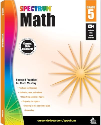 The Grade 5 Series. Spectrum Math Workbook- Volume 6, Spectrum Reading Workbook- Volume 24, Spectrum Vocabulary- Volume 88, Spectrum Writing- Volume 39, Word Problems- Volume 78 by Spectrum by Spectrum