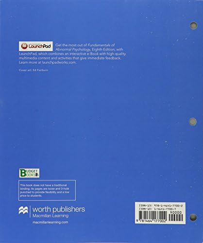 Loose-Leaf Version for Fundamentals of Abnormal Psychology 8e & Launchpad for Fundamentals of Abnormal Psychology 8e (6 Month Access) by Ronald J. Comer