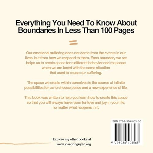 Boundaries = Freedom: How To Create Boundaries That Set You Free Without Feeling Guilty (Beyond Suffering) by Joseph Nguyen