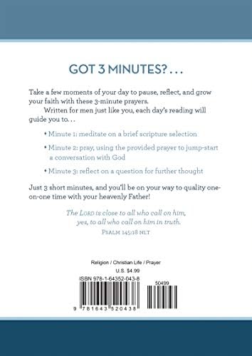 3-Minute Prayers for Men (3-Minute Devotions) by TRACY M. SUMNER