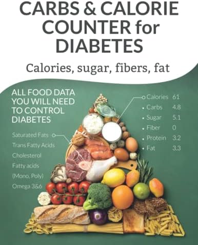 Carbohydrate counter for Diabetes: Food data for Diabetics on Calories, Carbs, Sugar, Fat and other Nutrition data by GLE Press