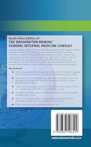 The Washington Manual General Internal Medicine Consult 3Ed (Pb 2018) by Ciesielski