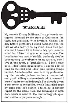"A" is for Alibi (A Kinsey Millhone Mystery, Book 1) by Sue Grafton