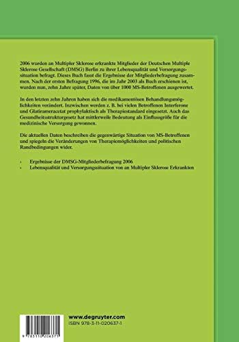 Lebensqualität bei Multipler Sklerose: DMSG-Mitgliederbefragung 2006 (German Edition) by J. Haas