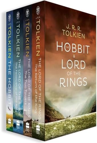The Hobbit & The Lord of the Rings Boxed Set by J.R.R. Tolkien (The Hobbit; The Fellowship of the Ring; The Two Towers; The Return of the King) – Complete Fantasy Collection by J.R.R. Tolkien