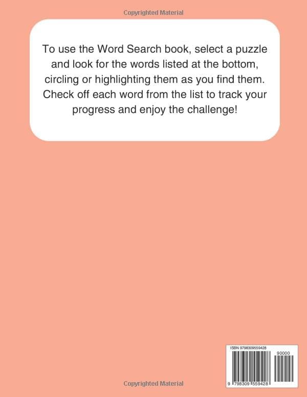 Summer Word Search Puzzle Book: Large Print Word Search Puzzles Book for All Ages – A Great Present for Seniors, Adults, and Teens This Summer! Size 8.5x11 inches, 55 puzzles, 110 pages by Golden Glow Books Joanna Bi