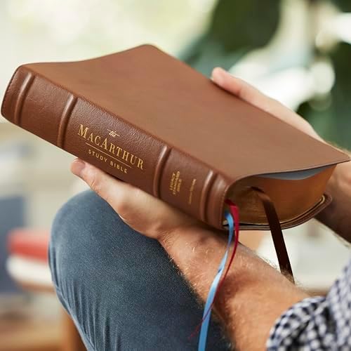 LSB, MacArthur Study Bible, Brown Premium Goatskin Leather, Comfort Print: Unleashing God's Truth One Verse at a Time (Holy Bible, Legacy Standard Bible) by John F. MacArthur