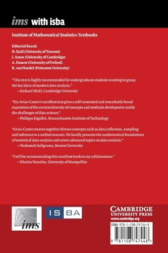 Principles of Statistical Analysis (Institute of Mathematical Statistics Textbooks) by Ery Arias-Castro