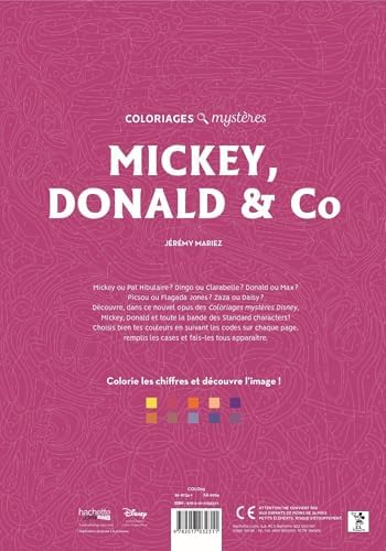 Coloriages mystères Disney - Mickey, Donald & Co by Jérémy Mariez