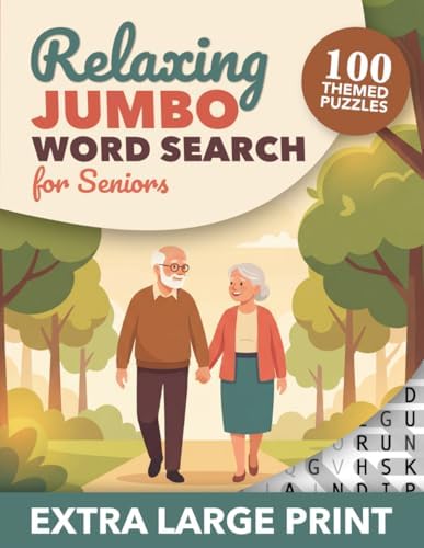 Relaxing Jumbo Word Search for Seniors - Extra Large Print: 100 Easy to See Puzzles for Older Adults by Martin Littlewolf