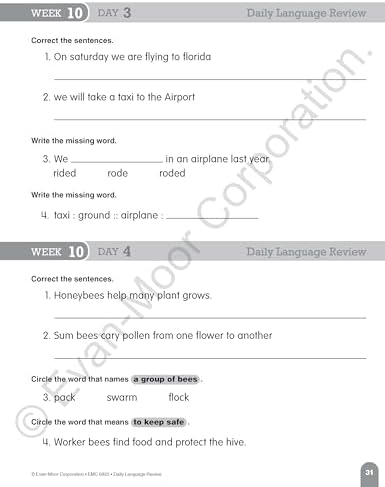 Evan-Moor Daily Language Review, Grade 2 Student Workbook by Evan-Moor Educational Publishers