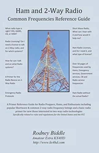 Ham and 2-Way Radio: Common Frequencies Reference Guide by Rodney Ellis Biddle KX4HD