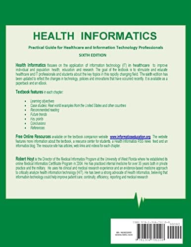 Health Informatics: Practical Guide for Healthcare and Information Technology Professionals (Sixth Edition) by Robert E. Hoyt