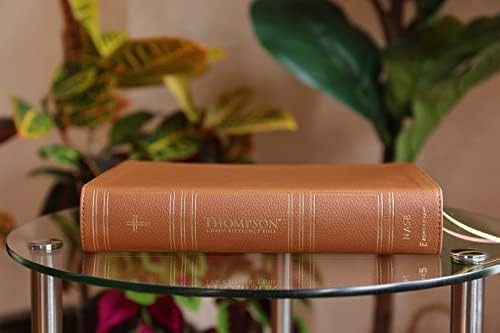 NASB, Thompson Chain-Reference Bible, Leathersoft, Brown, 1995 Text, Red Letter, Comfort Print by Zondervan