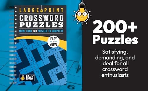 Large Print Crossword Puzzles: Over 200 Puzzles to Complete (Brain Busters) by Parragon Books