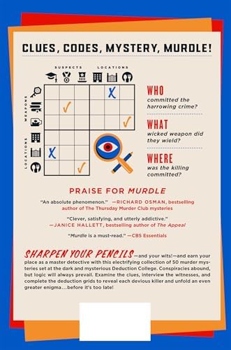 Murdle: The School of Mystery: 50 Seriously Sinister Logic Puzzles by G. T. Karber