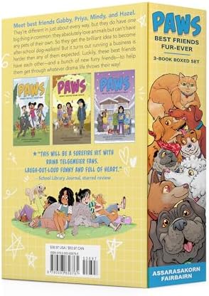 PAWS: Best Friends Fur-Ever Boxed Set (Books 1-3): Gabby Gets It Together, Mindy Makes Some Space, Priya Puts Herself First (A Graphic Novel Boxed Set) by Nathan Fairbairn