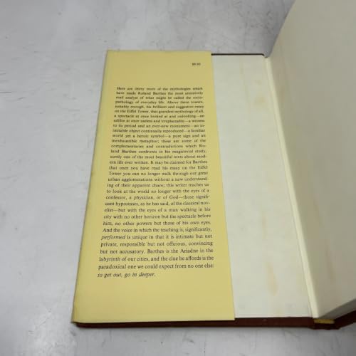 The Eiffel Tower, and other mythologies by Roland Barthes