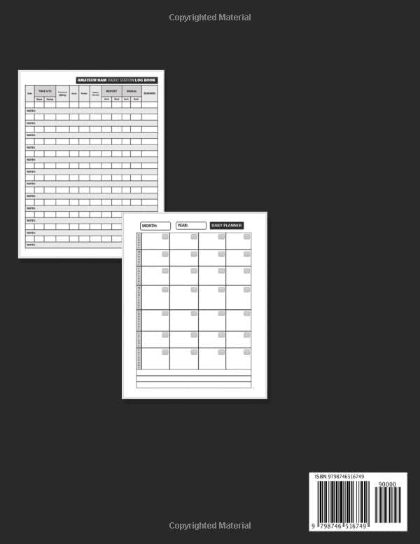 Amateur HAM Radio Station Log Book: Track Radio Communication. Radio Band Frequency Chart, Datachart and Analyzer. HAM Radio Station Logbook For Operators by Edith T. Batchelor