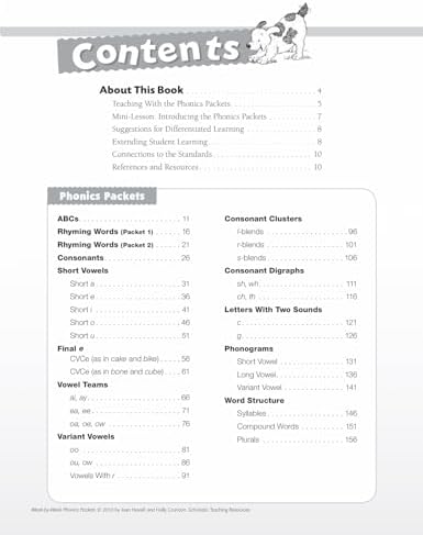 Week-By-Week Phonics Packets by Joan Novelli