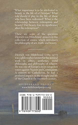 Beauty in the Light of the Redemption by Dietrich von Hildebrand