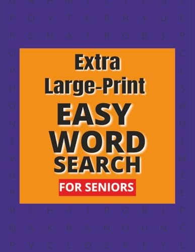 Easy Word Search for Seniors: Large Print Puzzle Book: 100 Easy Word Search Puzzles | Relaxing and Fun Brain Games for Adults | Improve Focus and Memory by ALVI PROD.