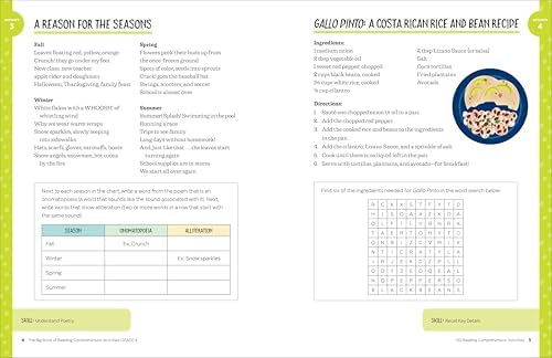 The Big Book of Reading Comprehension Activities, Grade 4: 100 Activities for After-School and Summer Reading Fun by Susan B. Katz