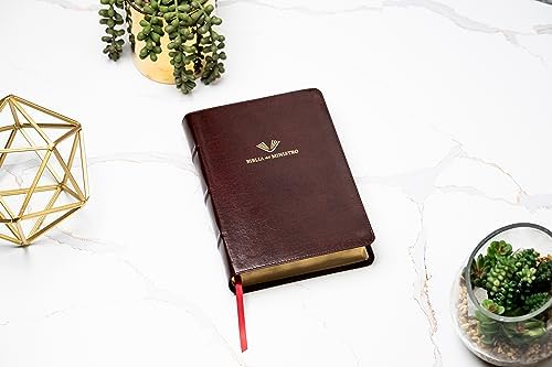RVR 1960 Biblia del ministro, edición ampliada, caoba piel fabricada/ RVR 1960 Minister's Bible Amplified Edition, Mahogany Bonded Leather (Spanish Edition) by B&H Español Editorial Staff