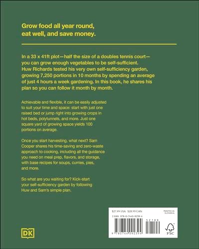 The Self-Sufficiency Garden: Feed Your Family and Save Money: THE #1 SUNDAY TIMES BESTSELLER by Huw Richards