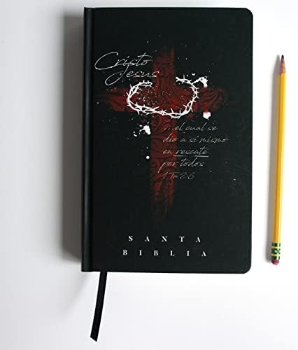 Biblia RVR 1960 letra grande tamaño manual, tapa dura cruz con corona / Spanish Bible RVR 1960 Handy Size Large Print Hardcover cross and crown (Spanish Edition) by Reina Valera Revisada 1960