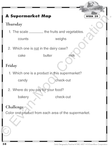 Evan-Moor Daily Geography Practice, Grade 1 Student Workbook by Evan-Moor Educational Publishers