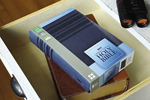 NIrV, Holy Bible, Large Print, Leathersoft, Blue by Zondervan