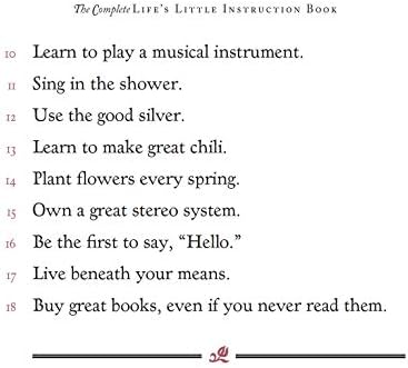The Complete Life's Little Instruction Book: 1,500 Practical Tips for Happiness by H. Jackson Brown