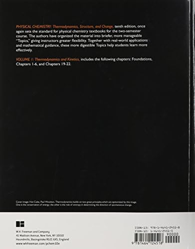 Physical Chemistry, Volume 1: Thermodynamics and Kinetics by Peter Atkins