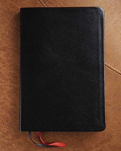 NIV, Thinline Bible, Large Print, Bonded Leather, Black, Red Letter, Comfort Print by Zondervan