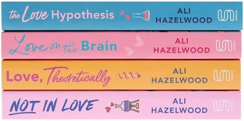 Ali Hazelwood 4 Book Collection set: The Love Hypothesis, Love on the Brain, Love Theoretically & Not In Love by Ali Hazelwood