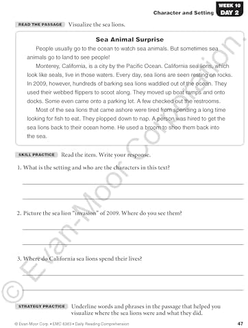 Evan-Moor Daily Reading Comprehension, Grade 3 Student Workbook by Evan-Moor Educational Publishers