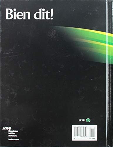 Student Edition Level 3 (Bien dit!) (French Edition) by Houghton Mifflin Harcourt