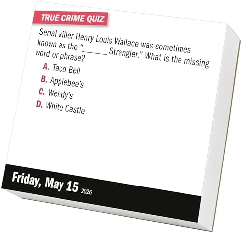 Year of True Crime Page-A-Day® Calendar 2026: Cold-blooded murders, harrowing escapes, chilling mysteries! by Workman Calendars