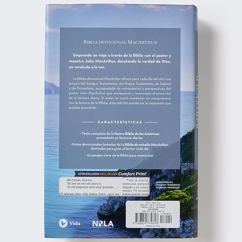 NBLA, Biblia devocional MacArthur, Tapa dura, Comfort Print (Spanish Edition) by NBLA-Nueva Biblia de Las Américas
