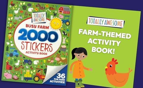 2000 Stickers: Busy Farm Activity and Sticker Book for Kids Ages 3-7 (Puzzles, Mazes, Coloring, Dot-to-Dot, And More!) by Cottage Door Press