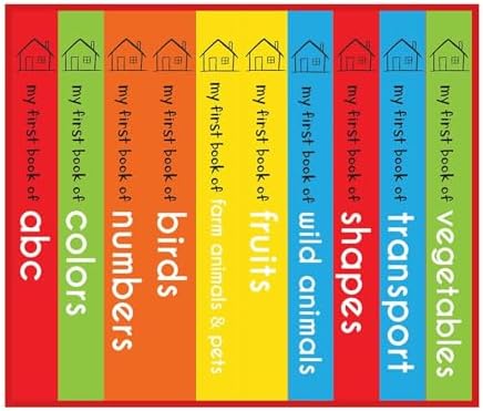 My First Library: Boxset of 10 Board Books for Kids by Wonder House Books